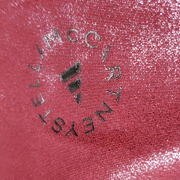 Stella mccartney x Adidas red metallic training legging tights - Picture 3 of 9